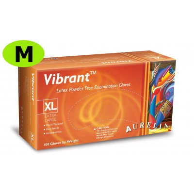 Vibrant Latex Gloves P/F - Medium